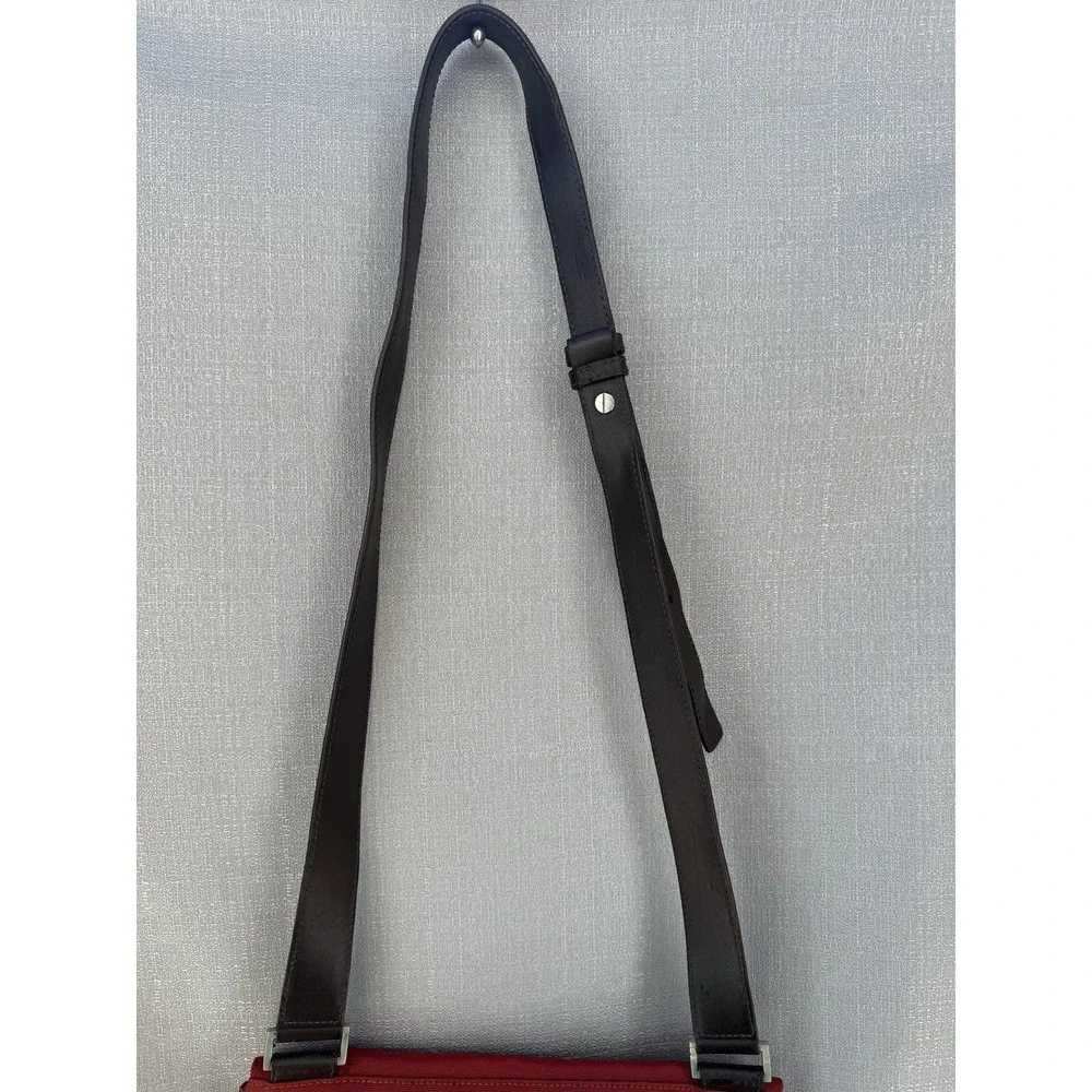 Tumi Crossbody‎ Messenger Bag Red Adjustable Shoulder Strap
